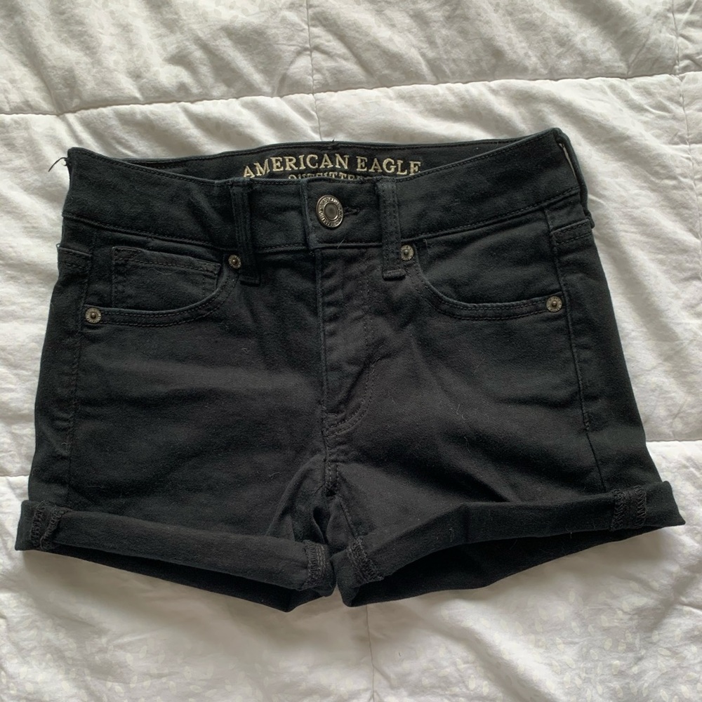 Black American Eagle Shorts
